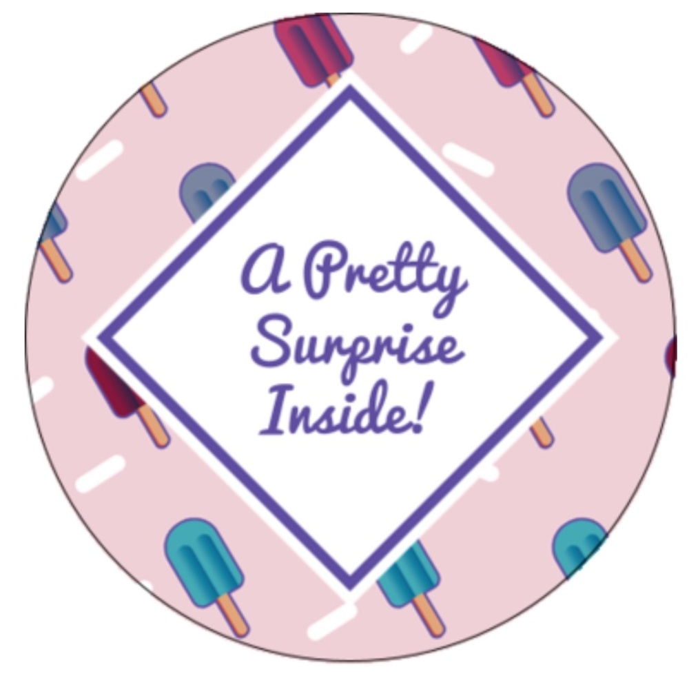 “A Pretty Surprise Inside!” Stickers!